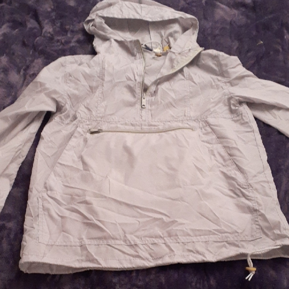 Lands' End Gray Hooded Jacket WOMEN'S S